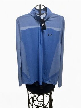 Blue on blue Under Armour long sleeved athletic shirt